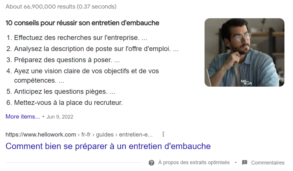 8 étapes pour rédiger un article SEO performant 24 Position 0 liste