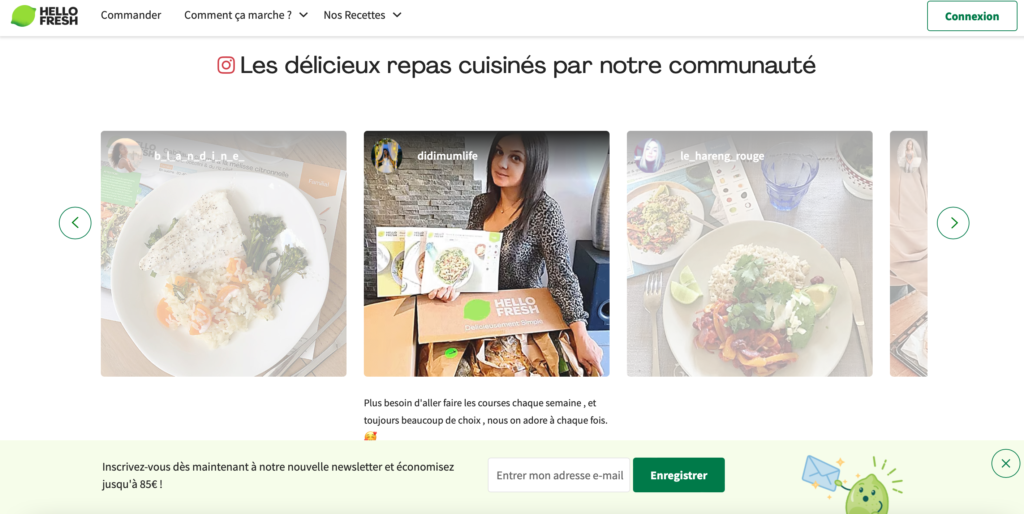 Etudes de cas SEO 2 Hellofresh home