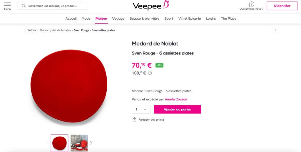 Veepee : Pionnier de la Vente Privée en Ligne 2 Veepee fiche produit